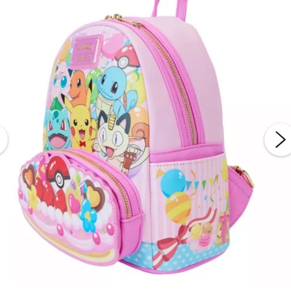 Loungefly Pokémon Characters Pink Cake Exclusive Mini Backpack - Picture 3 of 12